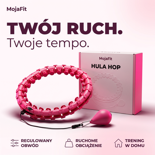 Regulowane hula-hop z obciążeniem do ćwiczeń w domu
